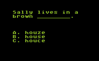 Spelling Bee atari screenshot