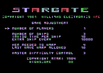 Stargate atari screenshot