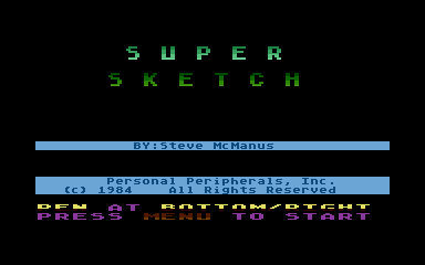 Super Sketch atari screenshot