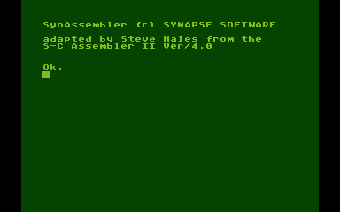 SynAssembler atari screenshot