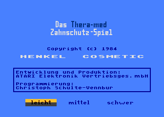 Thera-Med Zahnschutz Spiel atari screenshot