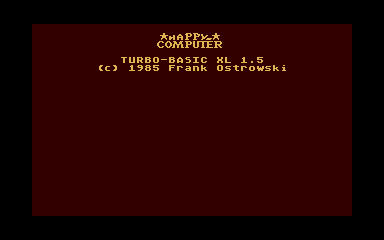 Turbo-BASIC XL — screenshot 1