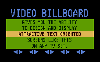 Video Billboard atari screenshot