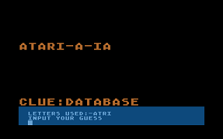 Wordfind atari screenshot
