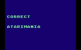 Wordfind atari screenshot