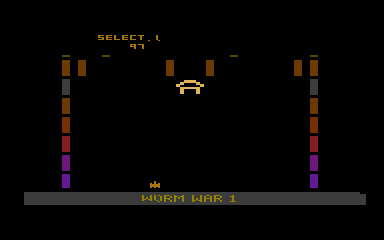 Worm War I atari screenshot