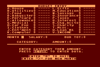 Financial Wizard (A) atari screenshot