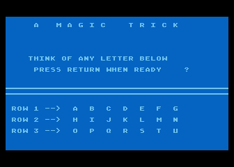 Magic Trick (A) atari screenshot