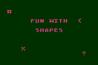 ABC-123 Match / Fun with Shapes atari screenshot