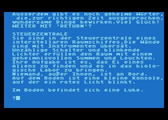 Abenteuer im Weltraum atari screenshot