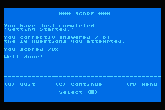 Academy on Computers - Atari Self-Tests atari screenshot