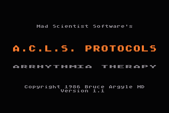 ACLS Protocols atari screenshot