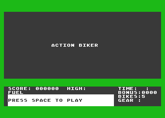 Action Biker atari screenshot