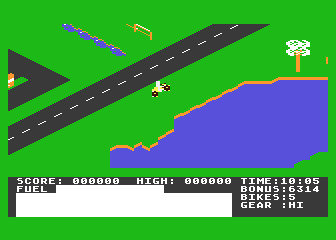 Action Biker atari screenshot