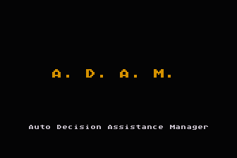 ADAM - Automatic Decision Assistance Manager atari screenshot