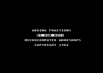 Adding Fractions — screenshot 1