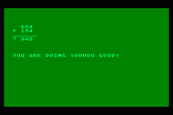 Addition with Carry atari screenshot