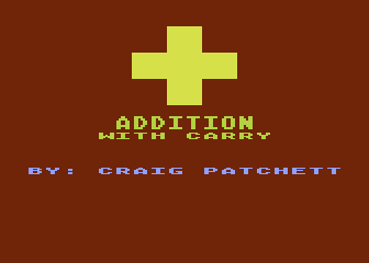 Addition with Carrying atari screenshot