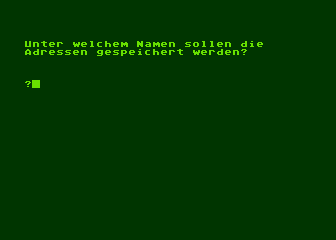Adressverwaltung atari screenshot