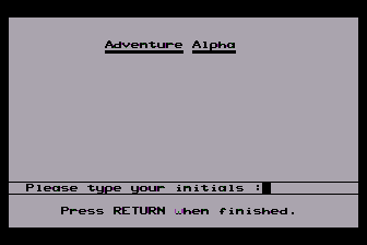 Adventure Alpha atari screenshot