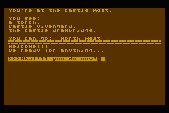 Adventure at Castle Vivengard atari screenshot