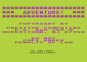 Adventure! atari screenshot