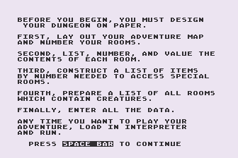 Adventure Creator atari screenshot