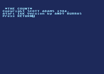 Adventure No.  5 - The Count atari screenshot