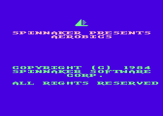 Aerobics atari screenshot