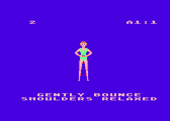 Aerobics atari screenshot