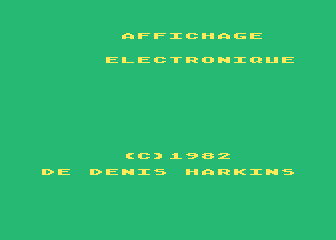 Affichage Électronique atari screenshot