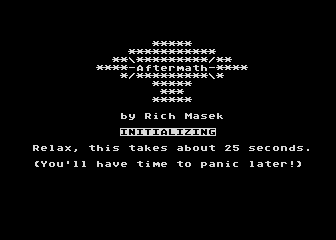 Aftermath atari screenshot