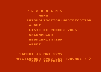 Agenda Électronique atari screenshot