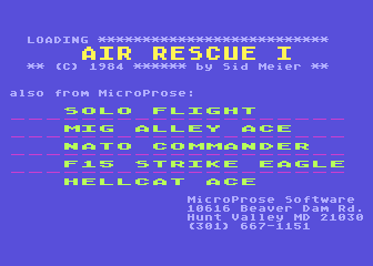 Air Rescue I — screenshot 1