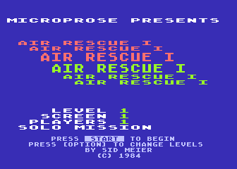 Air Rescue I atari screenshot