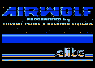 Airwolf atari screenshot