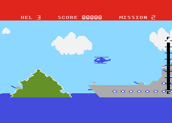 Airwolf atari screenshot