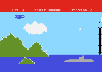 Airwolf atari screenshot