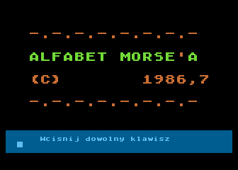 Alfabet Morse'a — screenshot 1