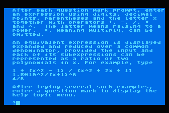 Algicalc atari screenshot