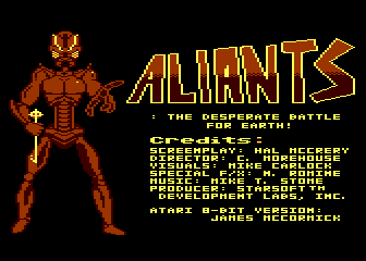 Aliants atari screenshot