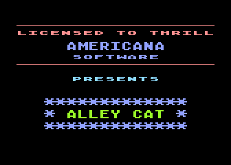 Alley Cat atari screenshot