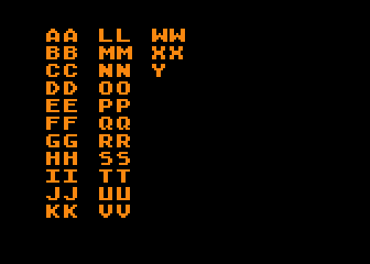 Alphabet Music atari screenshot