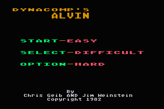 Alvin atari screenshot