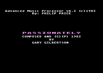 Advanced Music Processor Demo Disk atari screenshot
