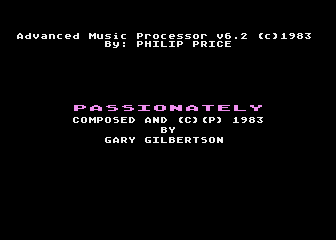 Advanced Music Processor Demo Disk — screenshot 1