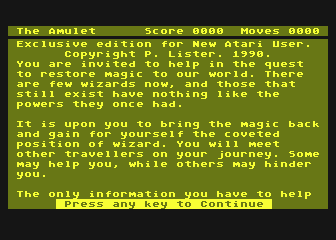 Amulet (The) atari screenshot