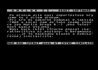 Amylák II atari screenshot