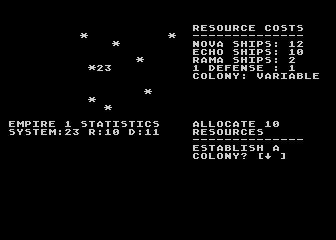Andromeda Conquest atari screenshot