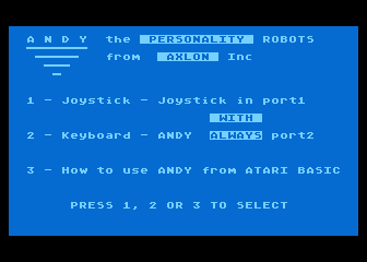 Andy atari screenshot